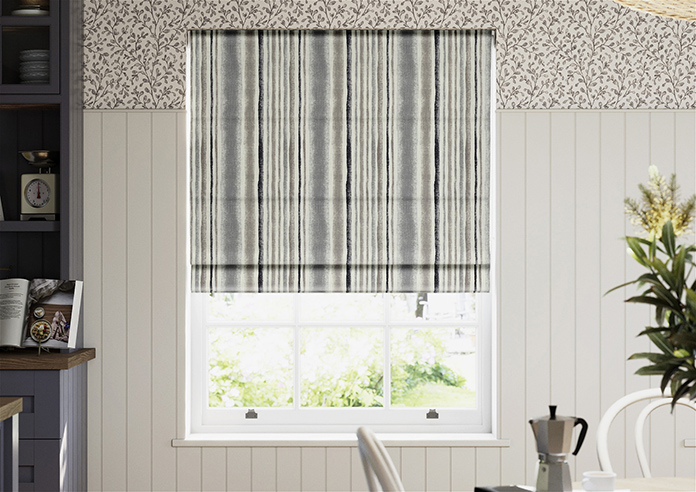 Guarda Stripe, Grey - Twist&Fit Roman Blind - Image 3